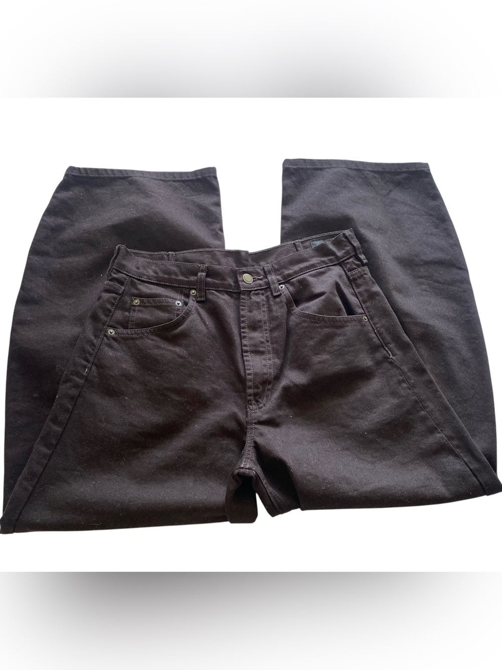 ZARA Brown Denim Jeans - Picture 3 of 6